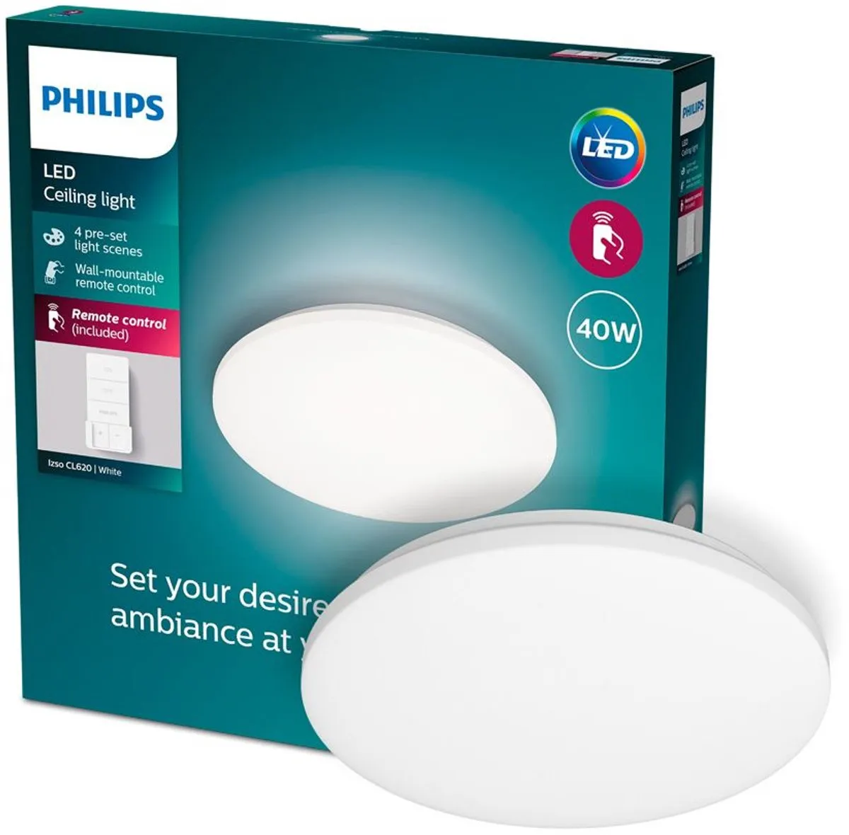 Philips Izso Plafondlamp 40W