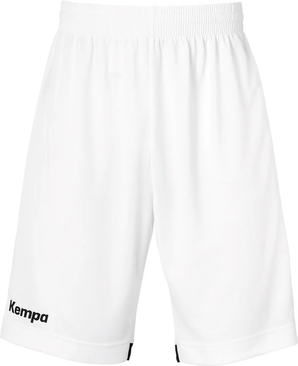 Kempa Player Long Shorts Kind Wit-Zwart Maat 164