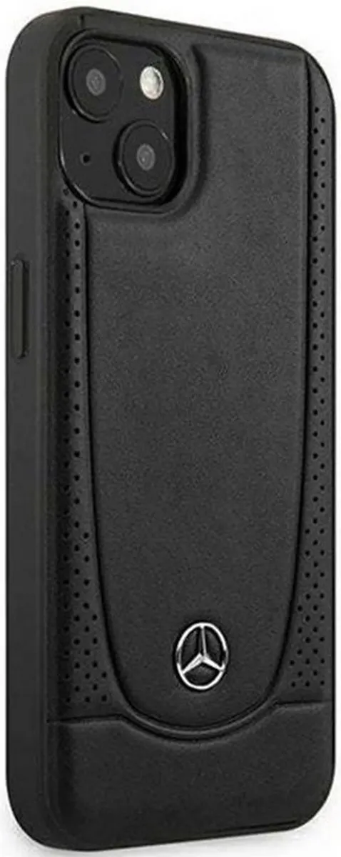 Mercedes-Benz New Urban Leather Back Case iPhone 15 Plus - Zwart