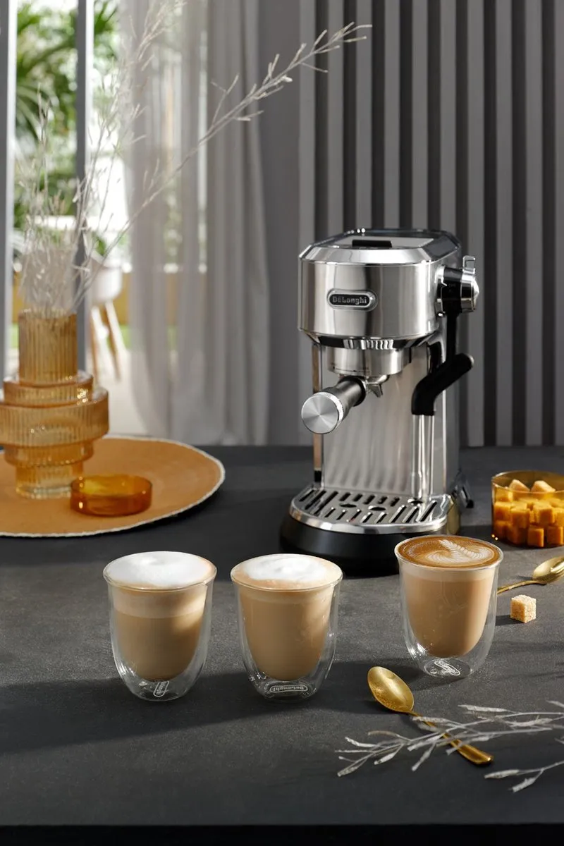 De'Longhi Dedica Maestro Plus EC950.M Pistonmachine - 2 Kopjes - Metaal
