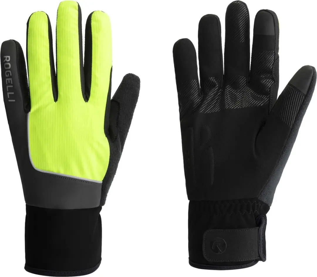 Rogelli Essential HI VIS Heren Fietshandschoenen Fluor