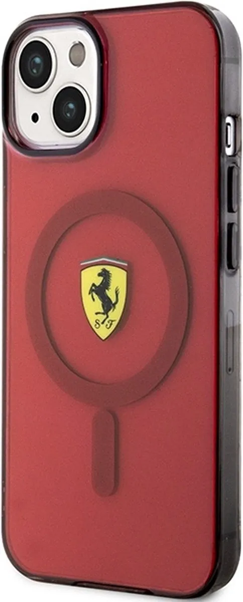 Ferrari Translucent Back Case MagSafe iPhone 14 - Rood