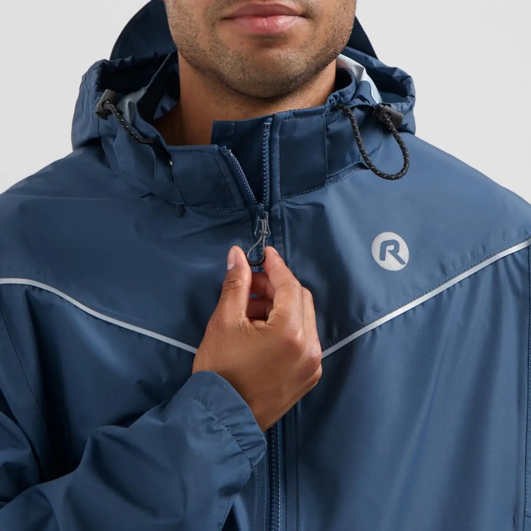 Rogelli Commuter Essential Regenpak - Zwart/Blauw
