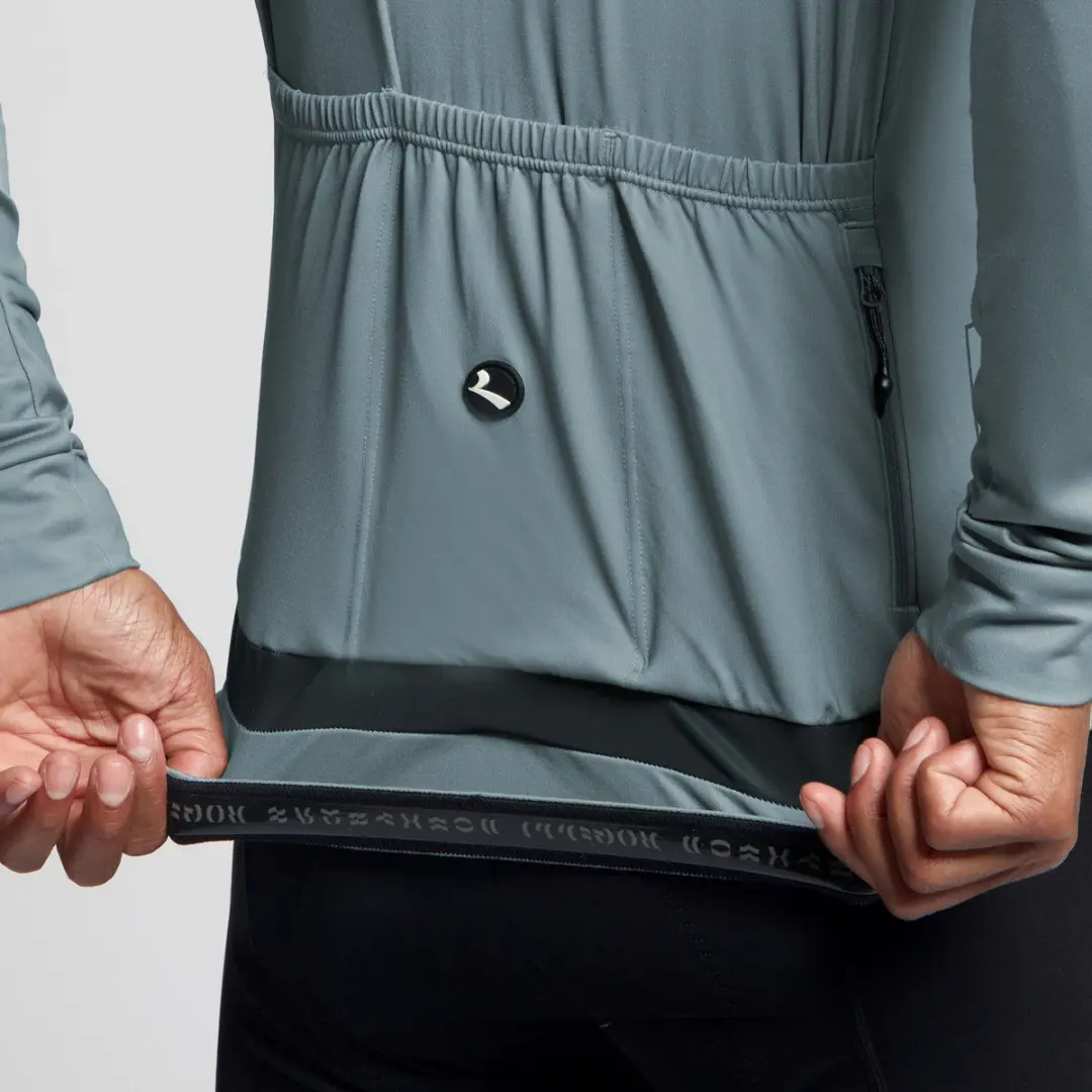 Rogelli Essential II Heren Fietsshirt Lange Mouw - M - Grijs