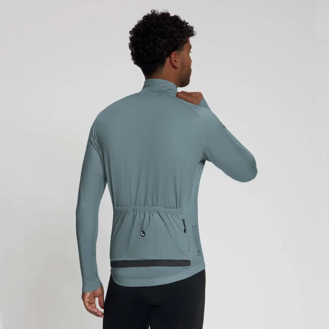 Rogelli Essential II Heren Fietsshirt Lange Mouw - M - Grijs