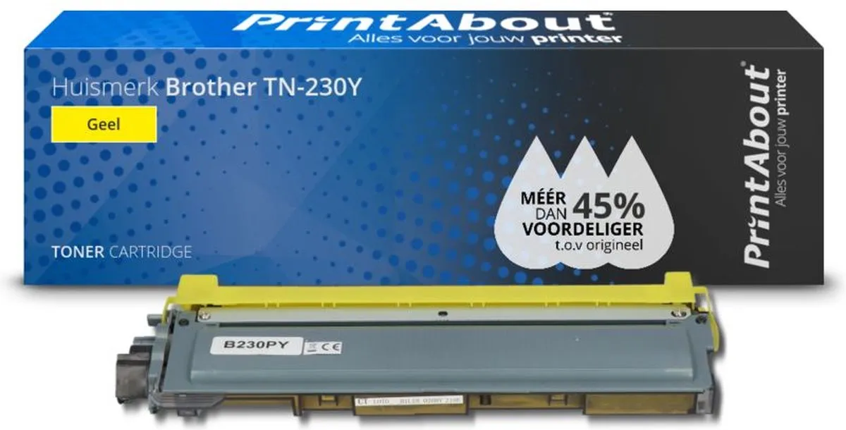 PrintAbout Brother TN-230Y Toner Geel
