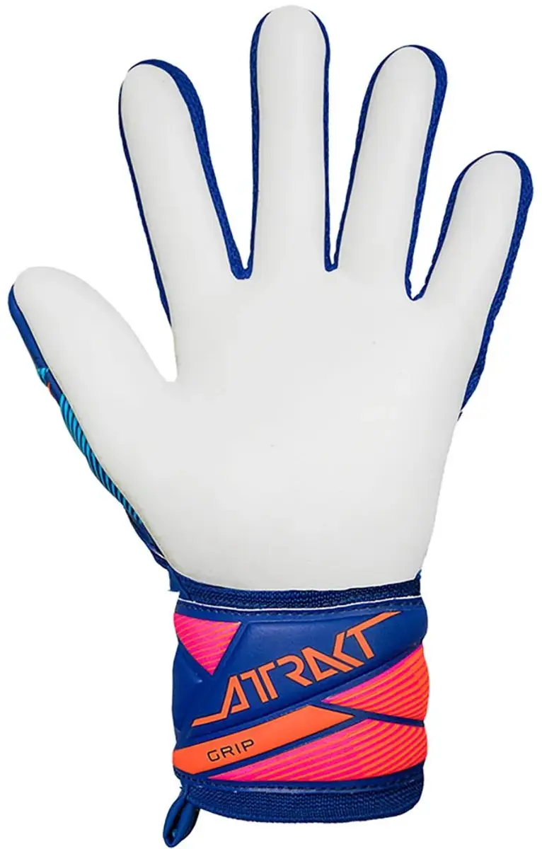 Reusch Attrakt Grip Keepershandschoenen 8 - Blauw/Wit/Oranje