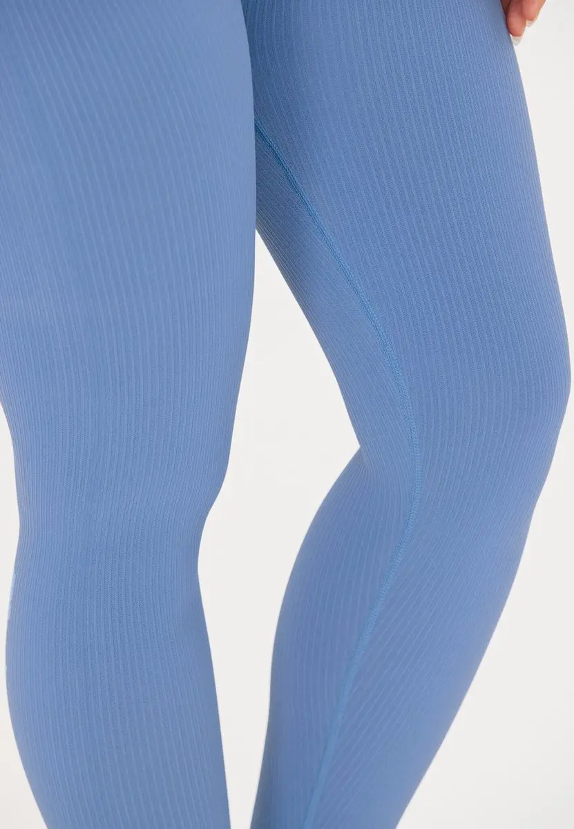Athlecia Dames Aideny W Seamless Rib Tight - L - Blauw