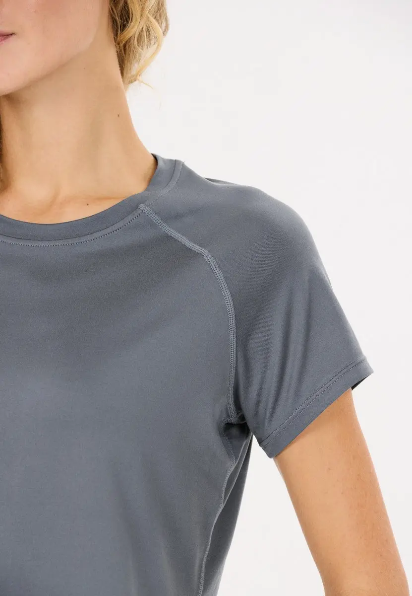 Athlecia Gaina V2 W S/S Training T-shirt - Lichtgrijs - afbeelding 2 van 6