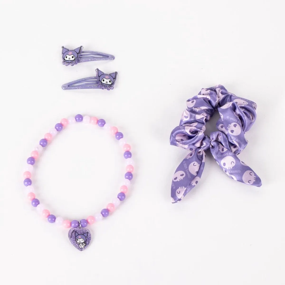 Hello Kitty Haaraccessoires - 4 Stuks Paars