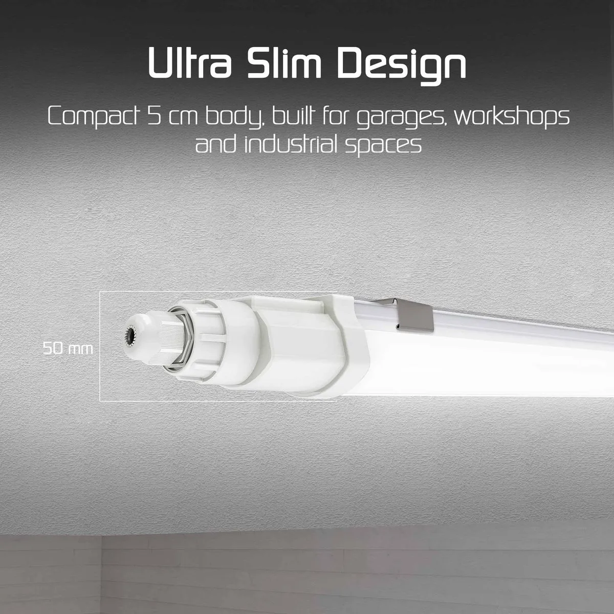LEDVION LED Armatuur 120cm 30W 6500K - IP65
