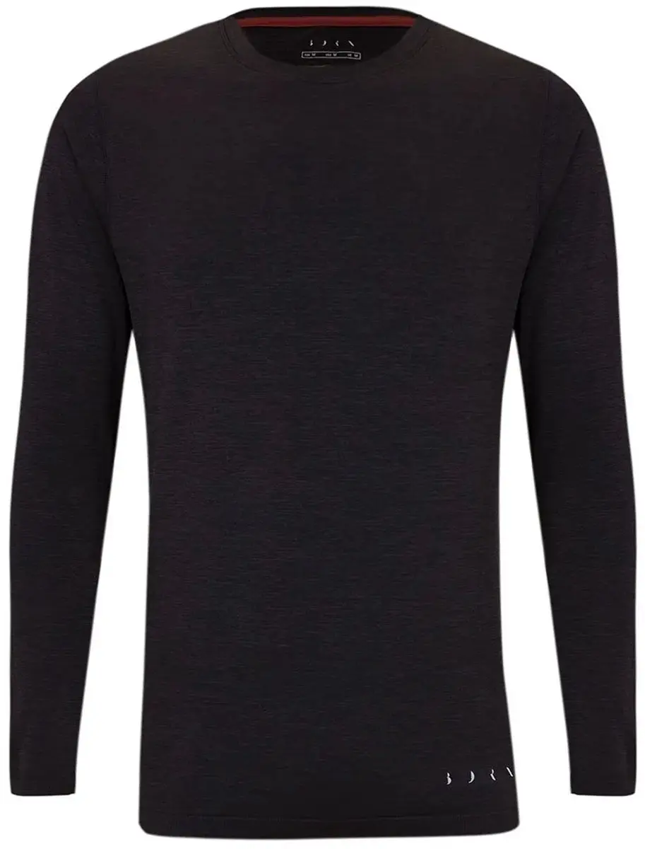 Born Living Yoga Kilux T-shirt - Lange mouwen - Zwart - S