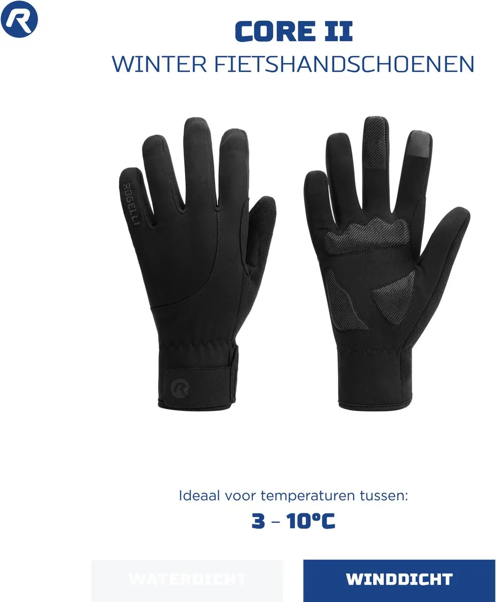 Rogelli Core II Dames Fietshandschoenen - Zwart
