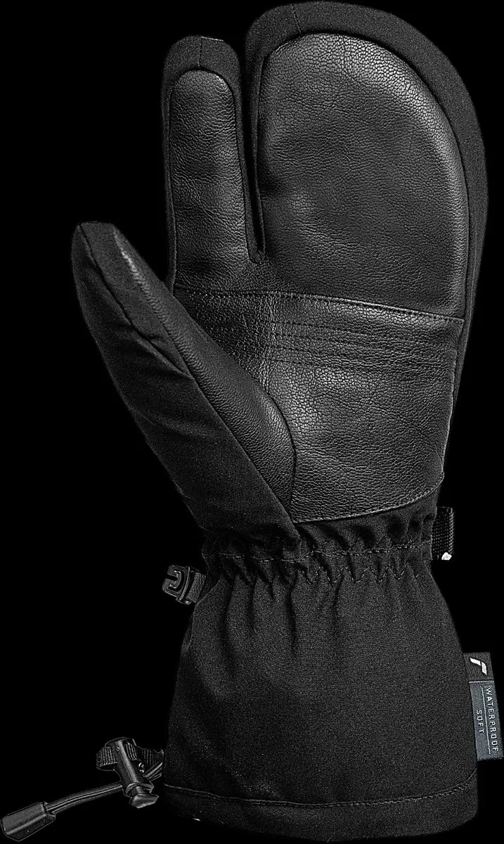 Reusch Lando R-TEX XT Lobster 3-Finger Handschoenen - 9,5 - Zwart-Zilver