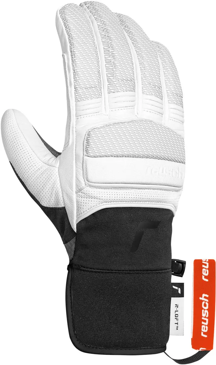 Reusch Alpine Master Vingerhandschoenen - Wit/Zwart - Maat 10