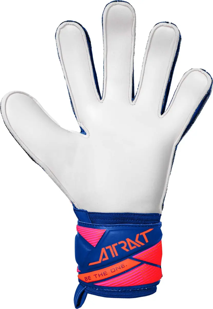 Reusch Attrakt Solid Keepershandschoenen 9.5 - Sharpblauw/Wit/Shock Oranje