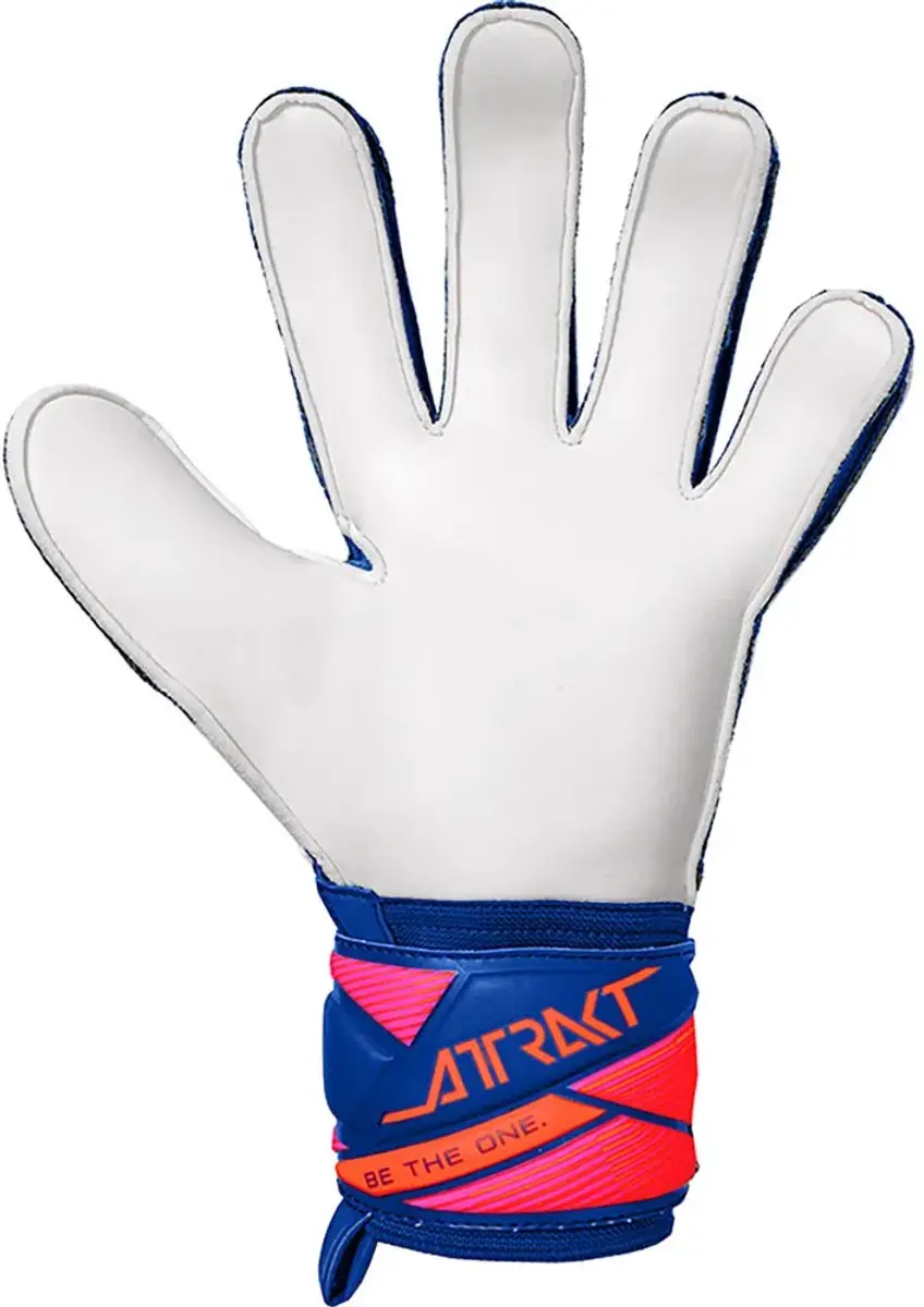 Reusch Attrakt Solid Keepershandschoenen 9.5 - Sharpblauw/Wit/Shock Oranje