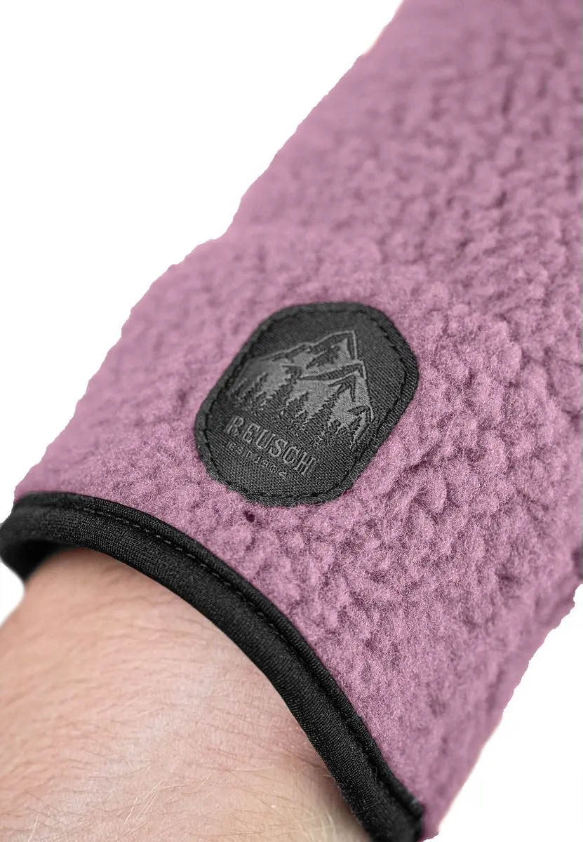 Reusch Comfleece TOUCH-TEC Teddy-Fleece Handschoenen - Pink-Grijs - afbeelding 6 van 6