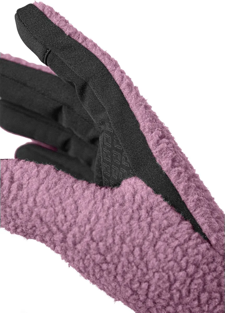 Reusch Comfleece TOUCH-TEC Teddy-Fleece Handschoenen - Pink-Grijs