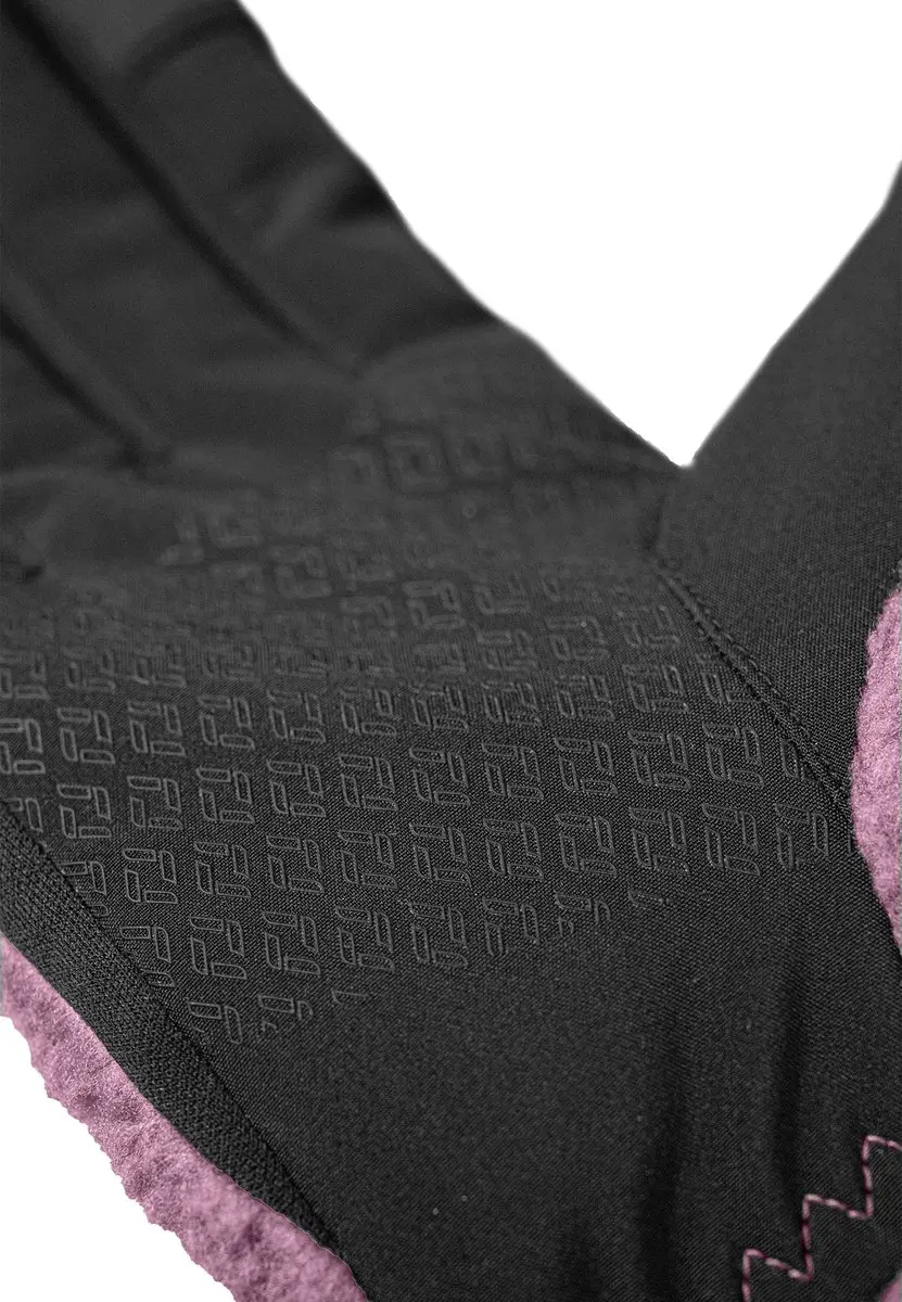 Reusch Comfleece TOUCH-TEC Teddy-Fleece Handschoenen - Pink-Grijs