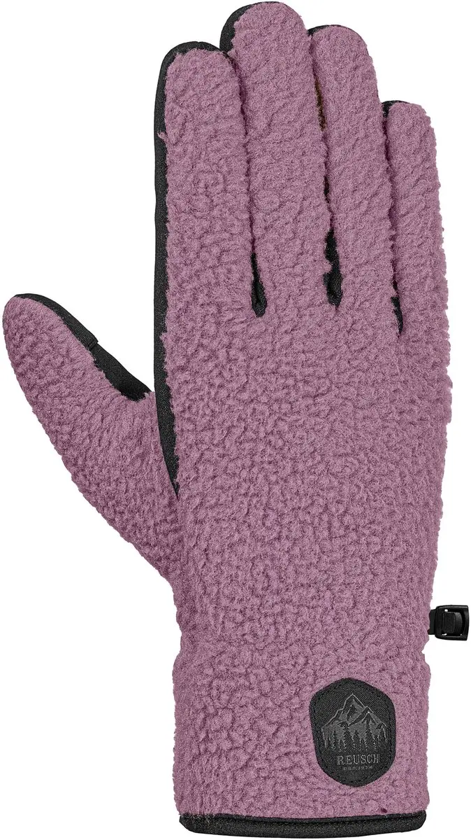 Reusch Comfleece TOUCH-TEC Teddy-Fleece Handschoenen - Pink-Grijs