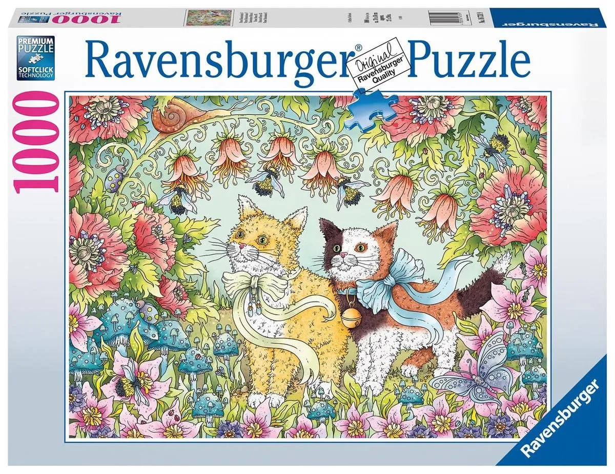 Ravensburger Kattenvriendschap Legpuzzel 1000 Stuks - Multicolor