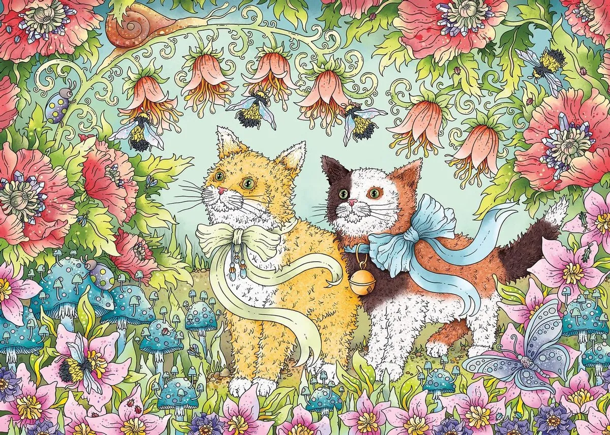 Ravensburger Kattenvriendschap Legpuzzel 1000 Stuks - Multicolor