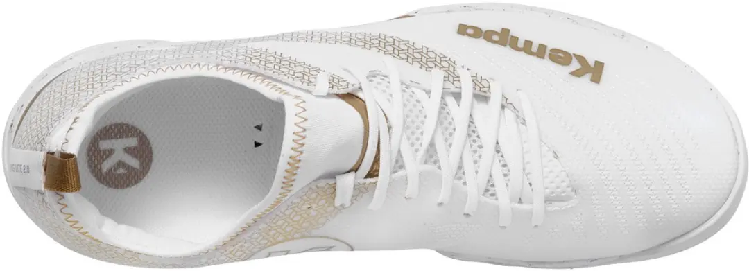 Kempa Wing Lite 2.0 Glory Dames Schoenen - 37.5 - Wit/Goud - afbeelding 6 van 6