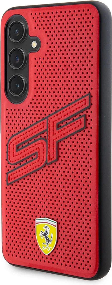 Ferrari Backcase Hoesje Samsung Galaxy S24+ - Rood - 3666339242510