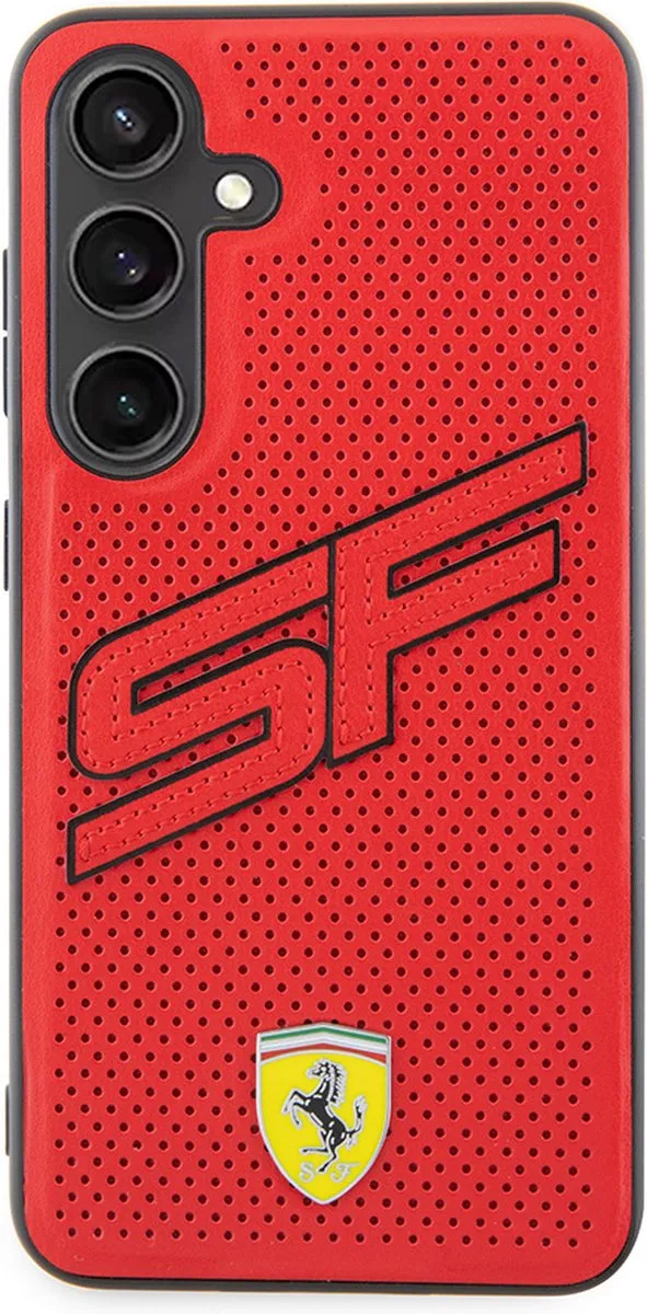 Ferrari Backcase Hoesje Samsung Galaxy S24+ - Rood - 3666339242510
