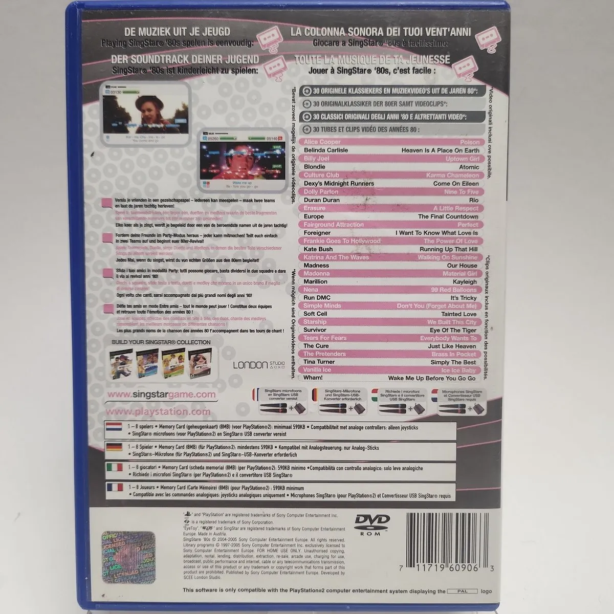 Sony PlayStation SingStar Eighties
