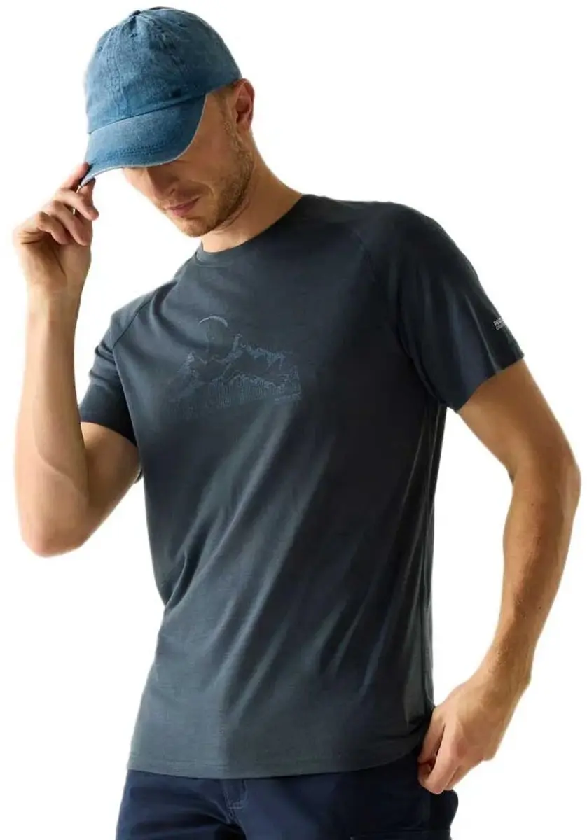 Regatta Escade T-shirt Heren - Blauw XXL - afbeelding 4 van 6