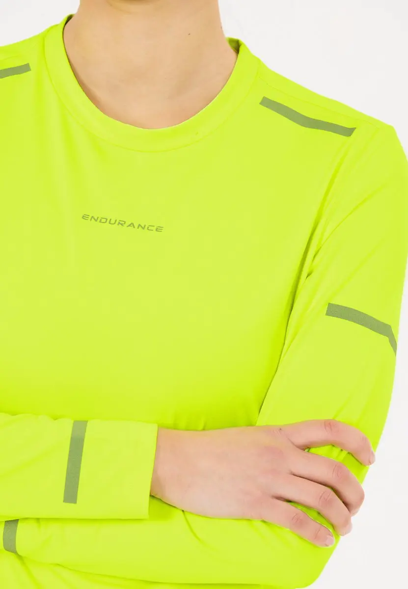 ENDURANCE Langarmshirt Ailey - M - Neongeel