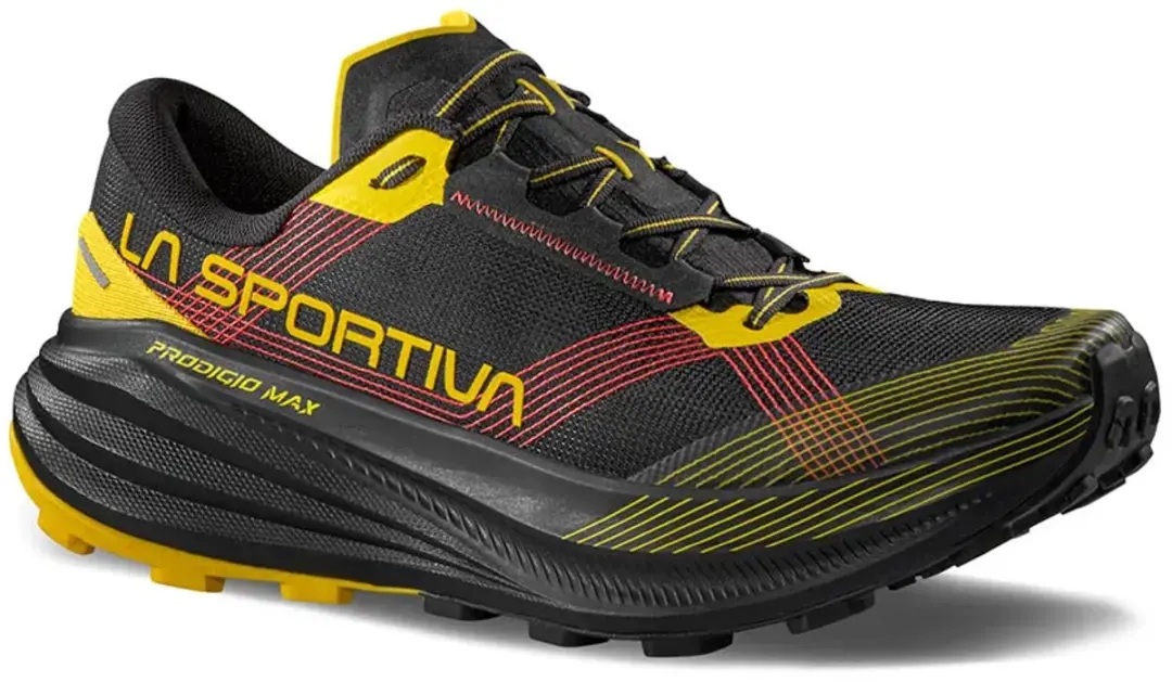 La Sportiva Prodigio Max Trailschoenen - 48.5 - Black/Yellow