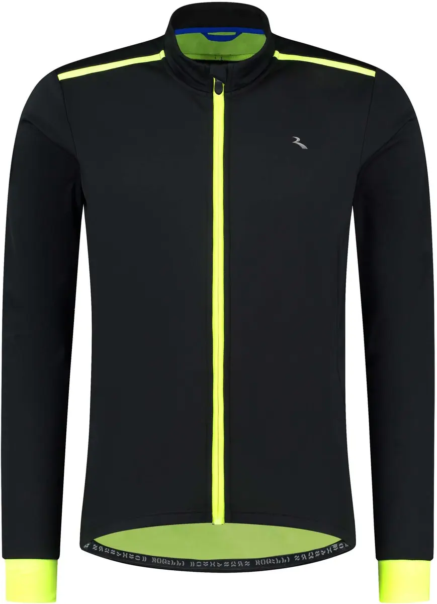 Rogelli Core Heren Fietsjack - Waterafstotend - Zwart/Fluor