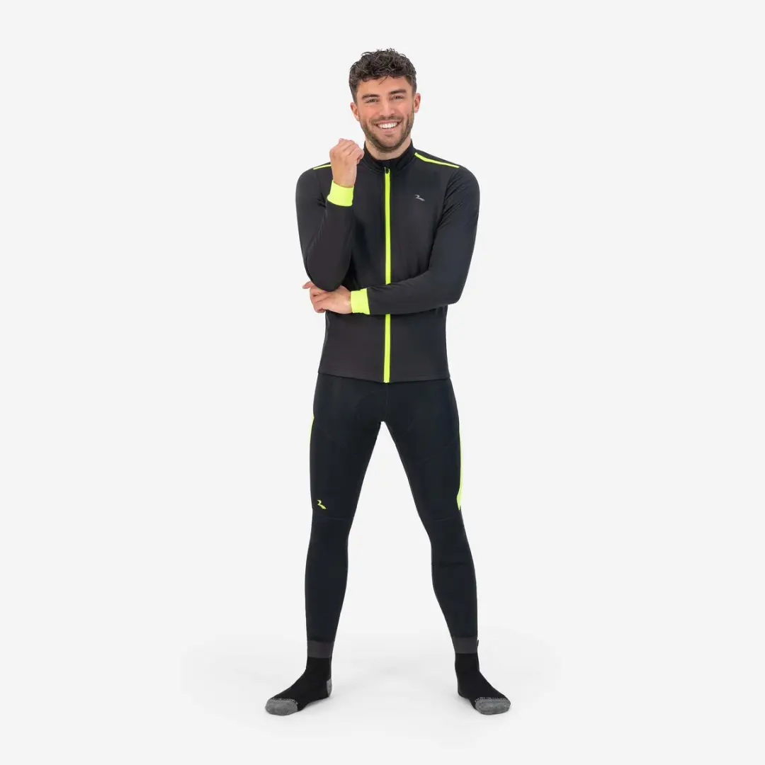 Rogelli Core Heren Fietsjack - Waterafstotend - Zwart/Fluor
