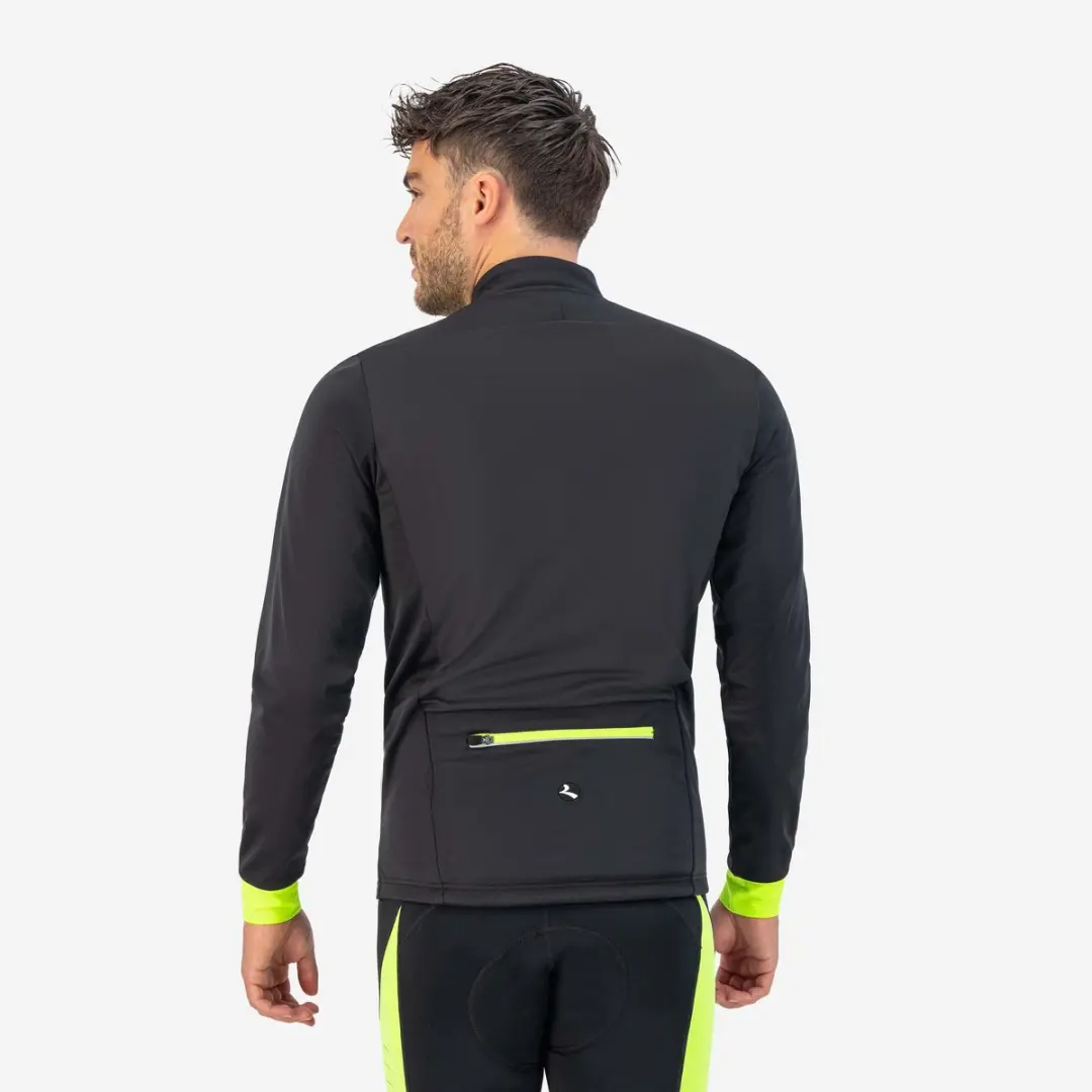 Rogelli Core Heren Fietsjack - Waterafstotend - Zwart/Fluor - afbeelding 6 van 6