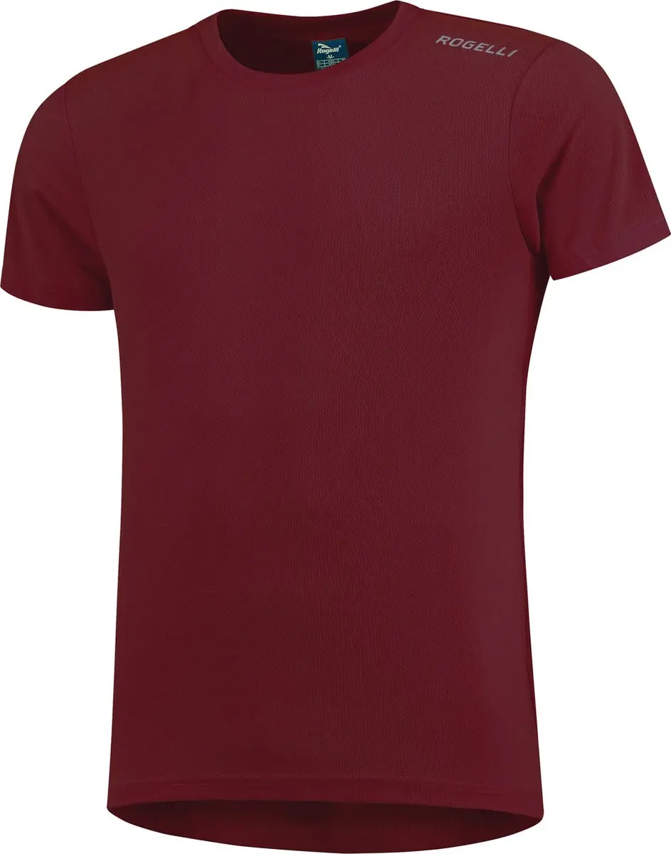 Rogelli Heren Hardloopshirt Korte mouw Bordeaux - XL - afbeelding 4 van 6