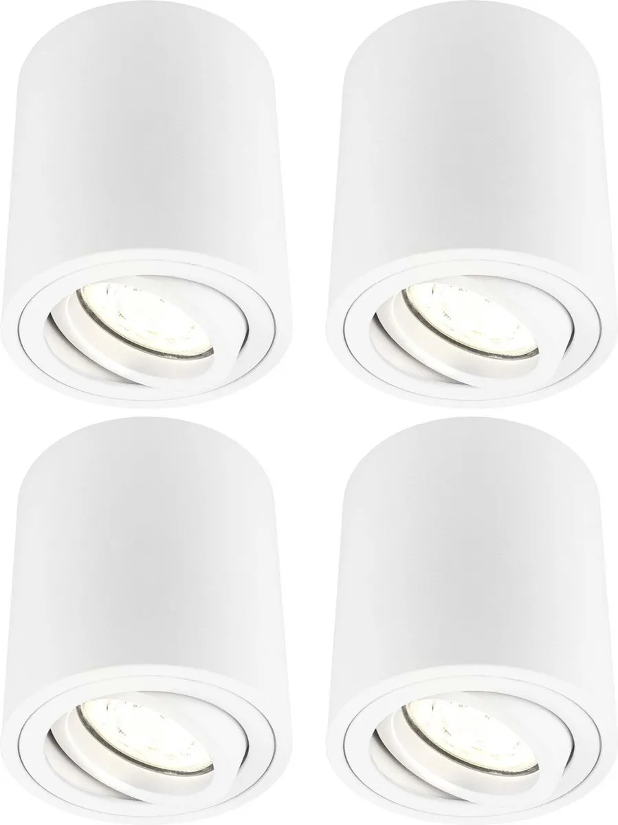 Ledvion 4x LED Opbouwspots 5W 2700K