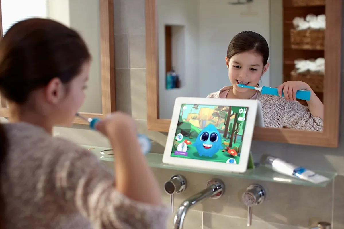 Philips Sonicare For Kids - Elektrische tandenborstel voor kinderen - Groen - Met App - HX6352/11