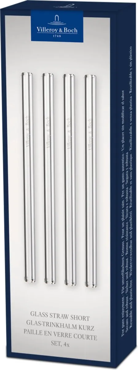 Villeroy & Boch Purismo Trinkhalmen Set - 4 Stuks