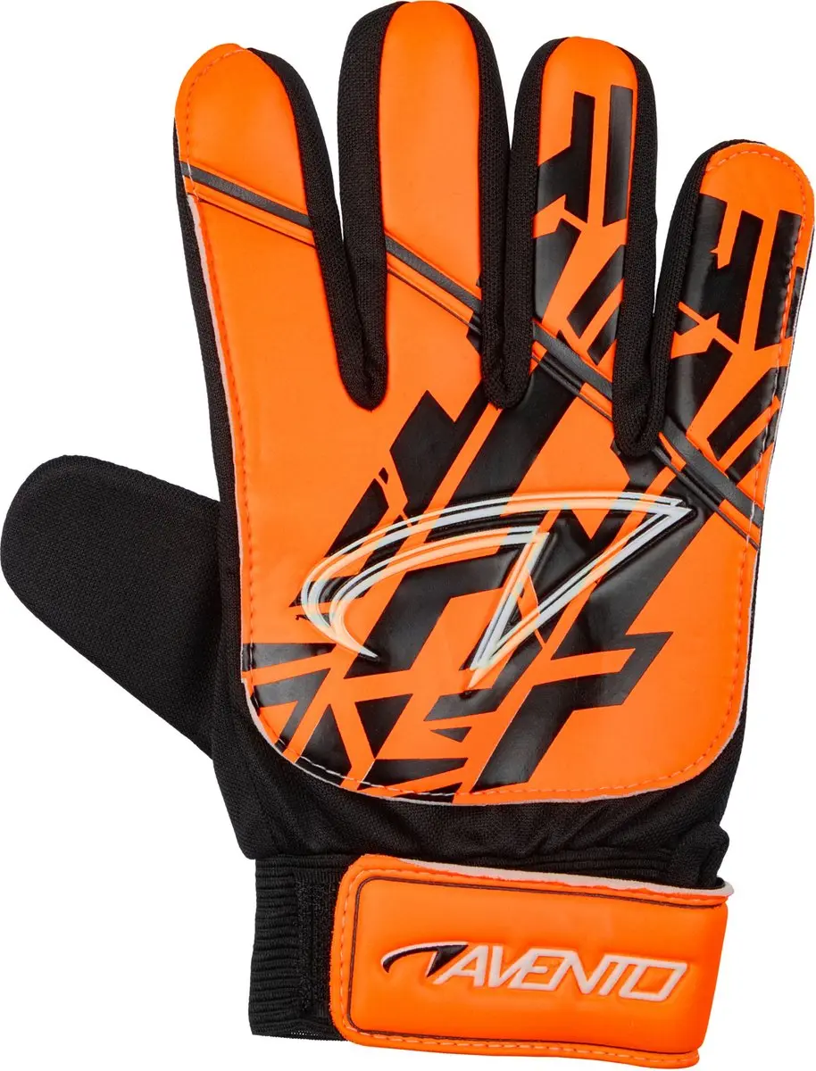 Avento Keepershandschoenen Junior Oranje/Zwart - Maat XS