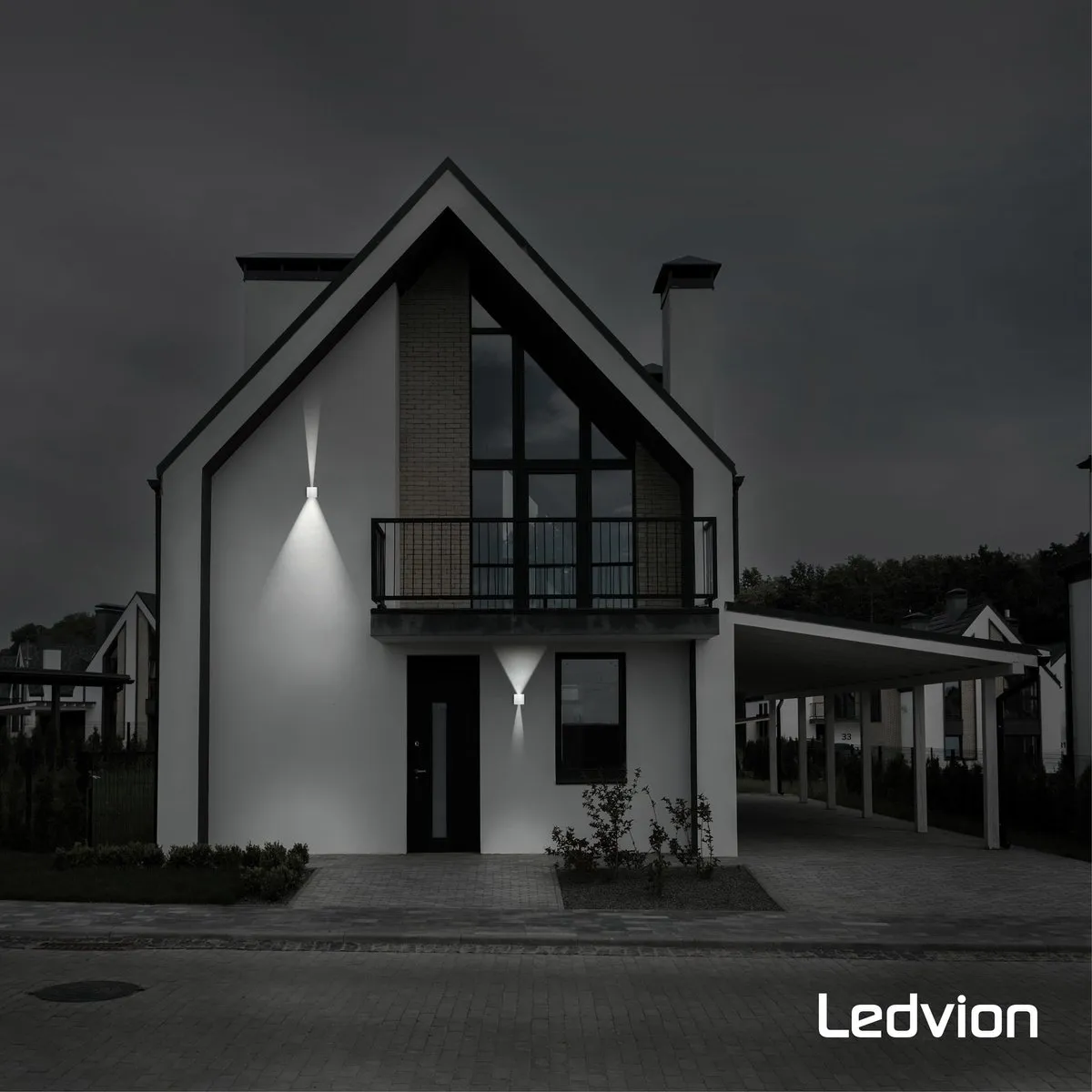 LEDVION Wandlamp Dimbaar 6W 3000K - 2x USB Oplaadbaar - IP54 - afbeelding 6 van 6