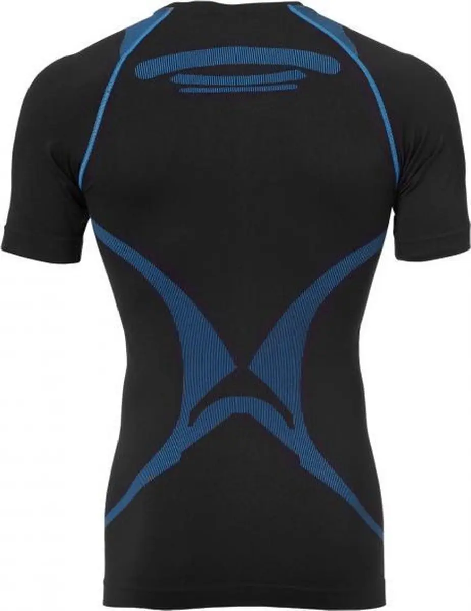 Kempa Attitude Pro Shirt Heren - XS/S - Zwart/Lichtblauw