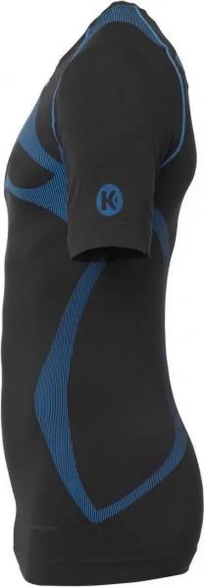 Kempa Attitude Pro Shirt Heren - XS/S - Zwart/Lichtblauw