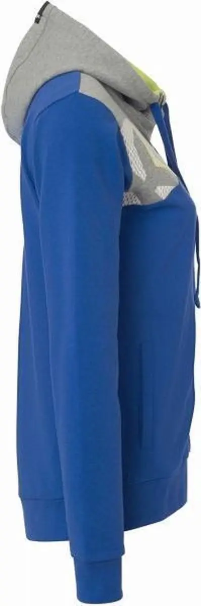 Kempa Core 2.0 Hood Jacket Dames - XS - Royal Blauw/Grijs Melange