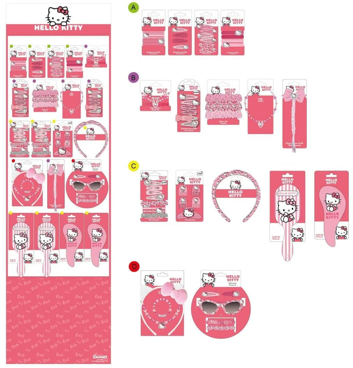Hello Kitty Haarspeldjes - Roze