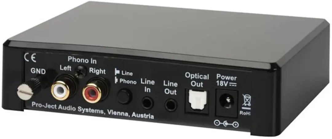 Pro-Ject Optical Box E Phono MM OPTICAL-BOX-E-PHONO-BLACK - Zwart - afbeelding 3 van 3