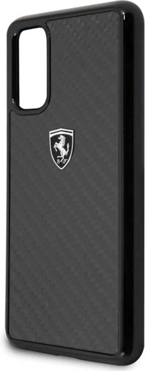 Ferrari SF Carbon Back Case Samsung Galaxy S20 - Zwart