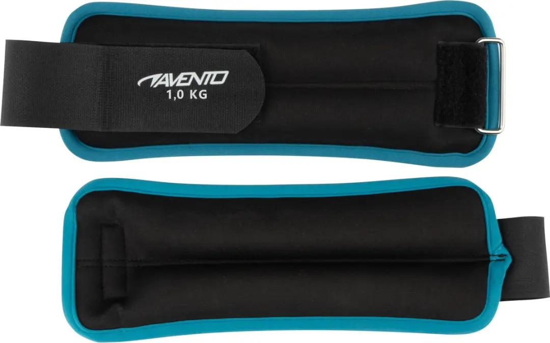 Avento Pols/Enkel Gewicht 2x1kg - Zwart/Blauw